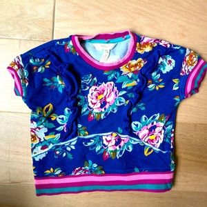 Matilda Jane girls floral short sleeve sweatshirt tee